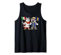 Italy Barbados Flag Italian Roots Barbadian Heritage Tank Top