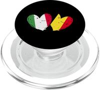 Italy Belgium Love Heart Italian Belgian Dual Nationality PopSockets PopGrip for MagSafe