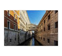 Italy Bridge of Sighs Venice Jigsaw Puzzle for Adults 500 Piece Travel Gift Souvenir 52x38CM