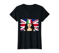 Italy Britain Flags Italia Roots British Italian Heritage T-Shirt