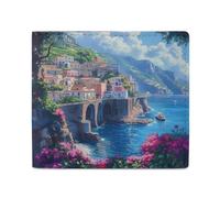 Italy Campania Amalfi Coast Billfold Wallet Leather Purse Cute Card Holder Clutch for Business Travel