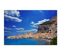 Italy Cefalu Sicily Jigsaw Puzzle 1000 Piece Game Artwork Travel Souvenir 70x50cm