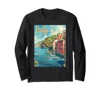 Italy Charming Seaside Landscape Long Sleeve T-Shirt