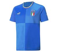 Italy Children's 2022/23 Season Official Home Jersey, Ignite Blue-Ultra Blue, 128 UK
