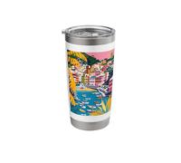 Italy Cinque Terre Art Stainless Steel Insulated Tumbler