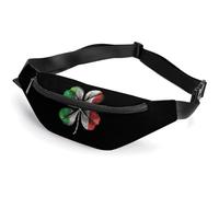 Italy Clovers Flag Belt Bag for Women Men Crossbody Fanny Pack Fashion Waist Packs with Adjustable Strap