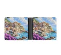Italy Coast Cinque Terre Bifold Wallet for Men with Card Slot