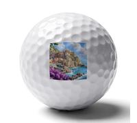 Italy Coast Cinque Terre Personalized Golf Balls Distance Practice Ball for Indoor Outdoor