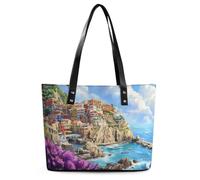 Italy Coast Cinque Terre Women's Tote Handbags Shoulder Bag