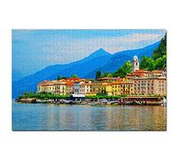 Italy Como Lake Bellagio Port Jigsaw Puzzle 1000 Piece Game Artwork Travel Souvenir Wooden