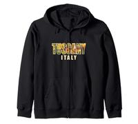Italy Countryside Landscape Inside Tuscany Bold Letters Zip Hoodie