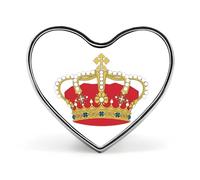 Italy Crowned Metal Badge Pins Heart Brooches | Lapel Pins for Shirt Backpack Jacket Hat Coat Bag Clothing Jewelry Accessories Gifts for Women Men