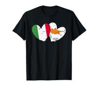 Italy Cyprus Heart Flags Italian Cypriot Dual Friendship T-Shirt