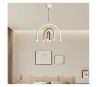 Italy Designer Rainbow Chandelier U-Shaped LED Minimalist Creamy Style Pendant Light for Children's Room and Living Decor(D)