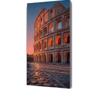 Italy Diamond Art Kits Adults, Diamond Painting Roman Colosseum Crystal Art Kits for Adults DIY 5D Full Drill Round Gem Dots Embroidery Paintings Crafts Pictures for Home Wall Decor 60x120cm bd4-0u
