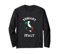 Italy Distressed Flag Tuscany Pride Long Sleeve T-Shirt
