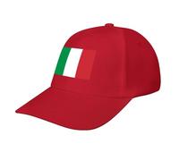 Italy Flag Baseball Cap,Adjustable Sportswear Hat for Men Women Adults,Holiday, Lifestyle Activities All Seasons Red