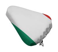 Italy Flag Bike Seat Cover Universal, Waterproof Bicycle Saddle Cover with Drawstring, Rain/Dust Proof Fit Bicycle Seat Protector for Road/Mountain Bikes