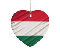 Italy Flag Ceramic Ornament Home Decor Keepsake