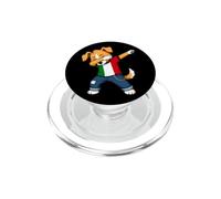 Italy Flag Dabbing Dog PopSockets PopGrip for MagSafe