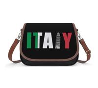 Italy Flag Italia Pisa Leaning Tower Crossbody Bag Messenger Purse