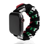 Italy Flag Italia Pisa Leaning Tower Elastic Scrunchie Watch Bands Bracelet Strap Compatible with IWatch Series 6 5 4 3 2 1 Silver-style 42mm/44mm