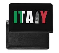 Italy Flag Italia Pisa Leaning Tower Passport Holder Cover Wallet Slim Passport Protector Card Holder Travel Accessories