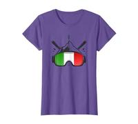 Italy Flag Italian Ski Retro Skiing Holiday Skier T-Shirt