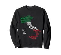 Italy Flag, Italy Silhouette, Italy Cities, Travel Italy Sweatshirt