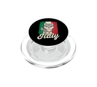 Italy Flag Kawaii Italian Wolf PopSockets PopGrip for MagSafe