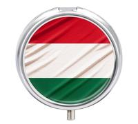 Italy Flag Pill Box Round Portable Small Pill Case Waterproof Travel Pill Box Organizer for Pocket Purse and Daily Convenience
