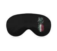 Italy Flag Pineapple Sleep Masks for Women Men Cute Eye Mask Soft Patch Blackout Eye Cover Travel Blindfold