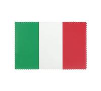Italy Flag Placemats for Dining Table Set of 6 - Waterproof - Wipe Clean - Heat Resistant - Anti Slip Dining Table Place Mats, Suitable for Indoor & Outdoor Use, 18’’Ã-12’’