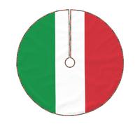 Italy Flag Print Christmas Tree Skirt Festive Decoration For The Perfect Holiday Ambience