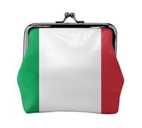 Italy Flag Print Compact Coin Purse Exquisite Kiss Lock Wallet Cute Mini Pouch Coins Cards Wallet