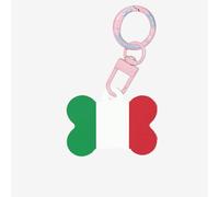 Italy Flag Print Pet ID Tags - Bone Shaped Acrylic Dog & Cat Identification Tag,for Small Pet Collar Pendant Charm