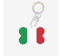 Italy Flag Print Pet ID Tags - Bone Shaped Acrylic Dog & Cat Identification Tag,for Small Pet Collar Pendant Charm