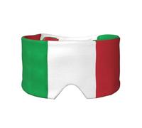 Italy Flag Print Sleep Eye and Ear Muffs Mask - Adjustable Yoga Travel Headband, Keep Warm Shading Comfortable Aid
