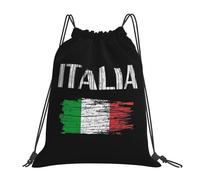 Italy Flag-Qqshheeee0001 Cinch Sack Pack Versatile String Backpack Durable Swimming Bag For Running Storage Yoga 36X42Cm