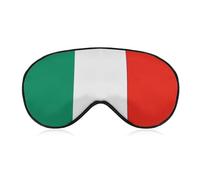 Italy Flag Sleep Mask for Women Men, Soft Eye Mask with Adjustable Strap for Sleeping, Light Blocking Travel Blindfold for Nap Comfortable Eye Cover for Home Office