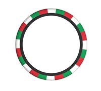 italy flag Steering wheel cover.Full Print Steering Wheel Cover, Chloroprene Rubber, Easy Install for Cars, SUVs, ATVs, Trucks