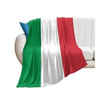 Italy Flag Throw Blankets National Flags Throw Blanket - Warm Comfy Super Soft & Plush Flannel Throws for Bed Couch Sofa Office - Lightweight Cozy Fuzzy Blankets for Kids Women Men 50"x60"
