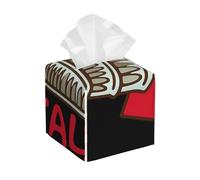 Italy Flag Tower Art Print Tissue Box Cover, Leather Tissue Holder Decorative Tissue Box Holder For Kitchen, Bathroom