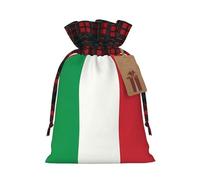 italy flag Two Color Drawstring Gift Bag M Beautiful Convenient Suitable For Christmas Birthdays