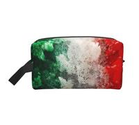 Italy FlagLarge Capacity Cosmetic Organizer，Travel Makeup Bag for Women