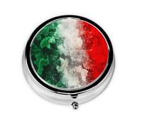 Italy FlagMeta Pill Box 3 Compartment Medicine Case,Portable Organizer