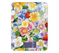 Italy Flower of The Strawberry Tree Beauty Flower LCD Display Scale for Food 11lb/0.18oz, 5kg/5g Scale Weighing Grams with 4 Unit for Meal Prep Espresso Espresso (Batteries not