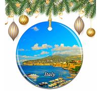 Italy Giovanna Beach Sorrento Christmas Xmas Tree Ornament Decoration Wedding Hanging Pendant Decor City Travel Souvenir Collection