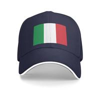 Italy Hat Italy Flag Baseball Cap Italian Hat for Women Men Trucker Hat Dad Hat Adjustable Hat, Navy Blue, One size