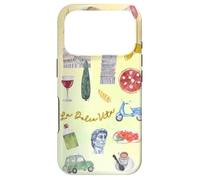 Italy Icons - Watercolor Italian Travel Aesthetic Case for iPhone 17 Pro